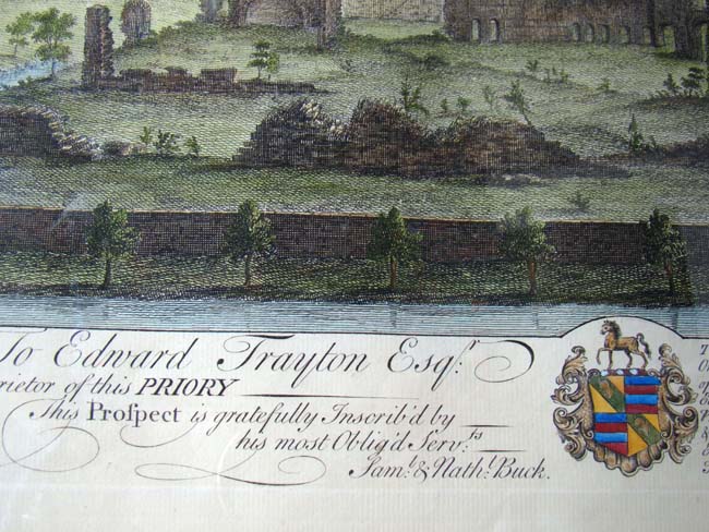 An attracrive set of four 18th century hand colored steel engravings of Castles by Samuel and Nathaniel Buck published in 1741. — image 7